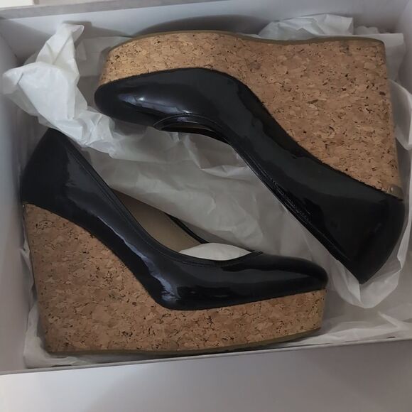 Jimmy Choo black patent wedge platform Pump shoes size Size 38.5 - Picture 6 of 16
